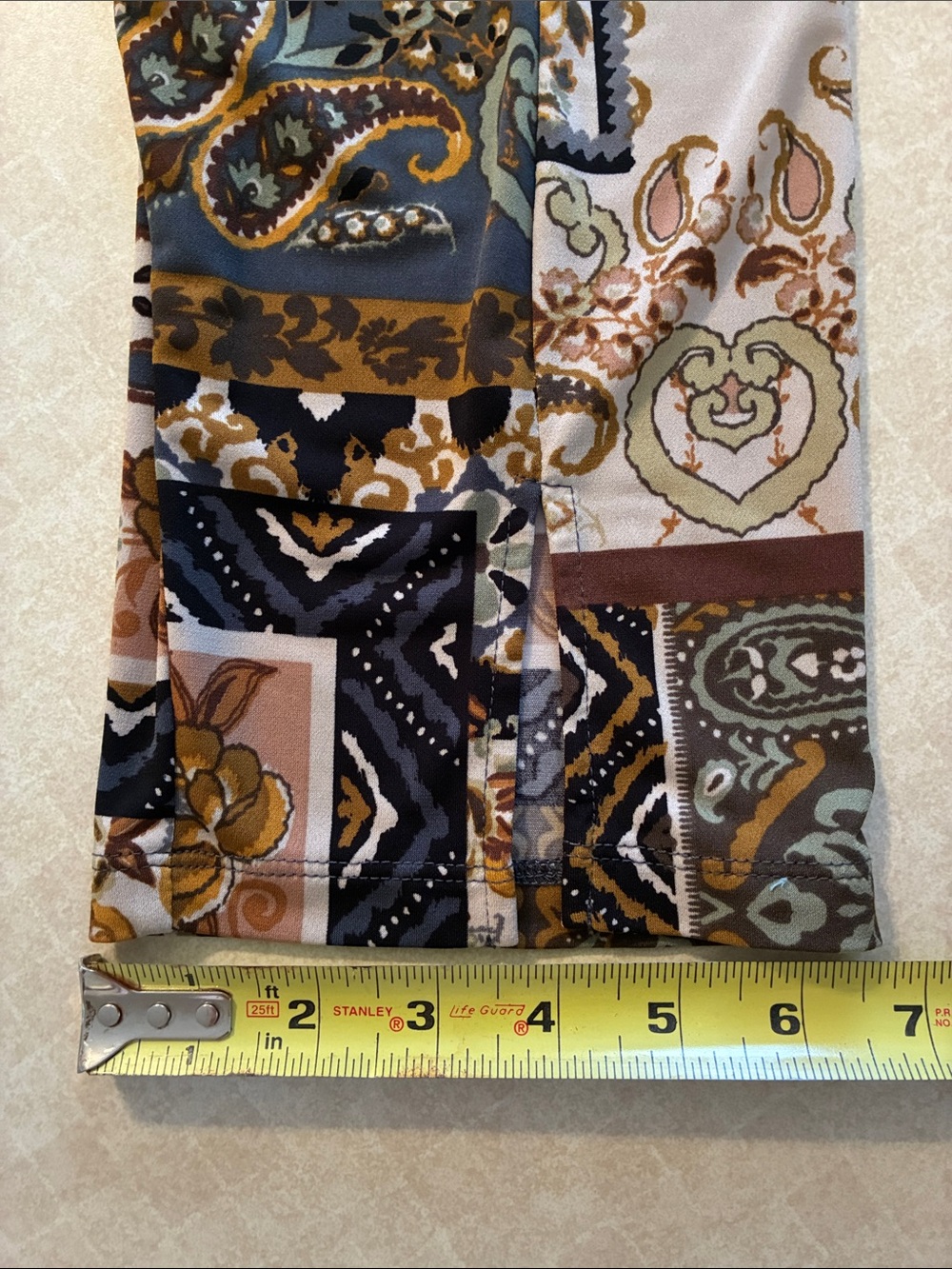 Susan Graver Paisley/Floral Printed V-Neck Top XL - Picture 8 of 10